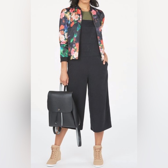 NWT JustFab Black Culotte Overall Size XXL - Picture 14 of 15